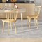 Set of 2 Rubber Wood Windsor Dining Chair Armless Sturdy Seat